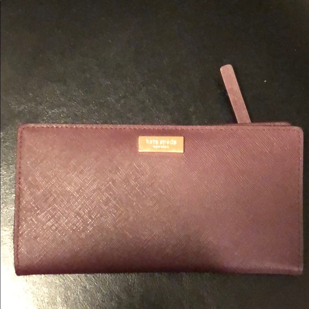 Kate Spade ♠️ Maroon Wallet